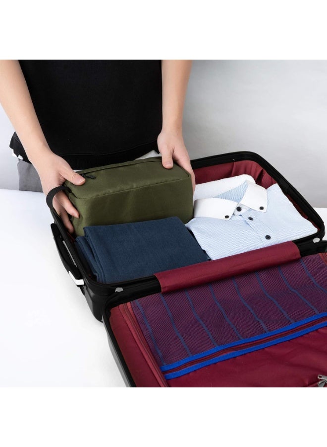 Vorspack Toiletry Bag Hanging Dopp Kit for Men Water Resistant Shaving Bag for Travel, Green, One SizeArmy Green - Image 2