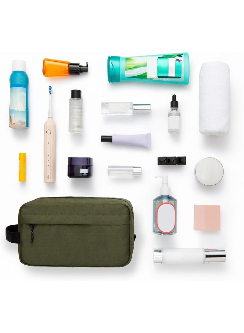 Vorspack Toiletry Bag Hanging Dopp Kit for Men Water Resistant Shaving Bag for Travel, Green, One SizeArmy Green - Image 3