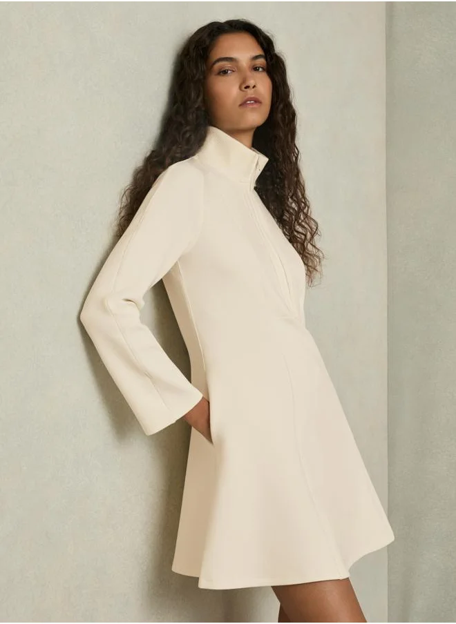 REISS Fit  Flare Jersey D