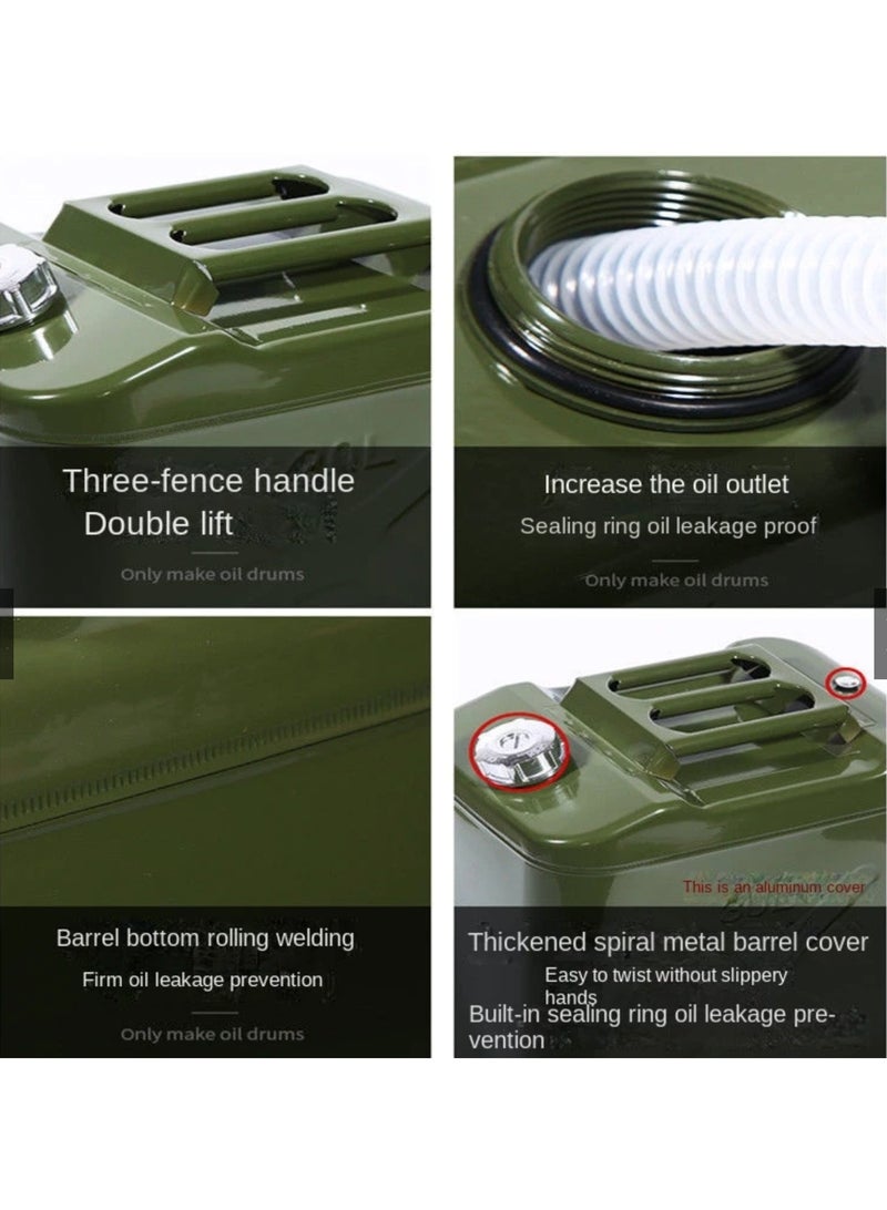 30L Barrels Can Gas Spare Container Anti-Static Can Square Fuels Container Leak Proof Portable Tank Fuel - Image 4