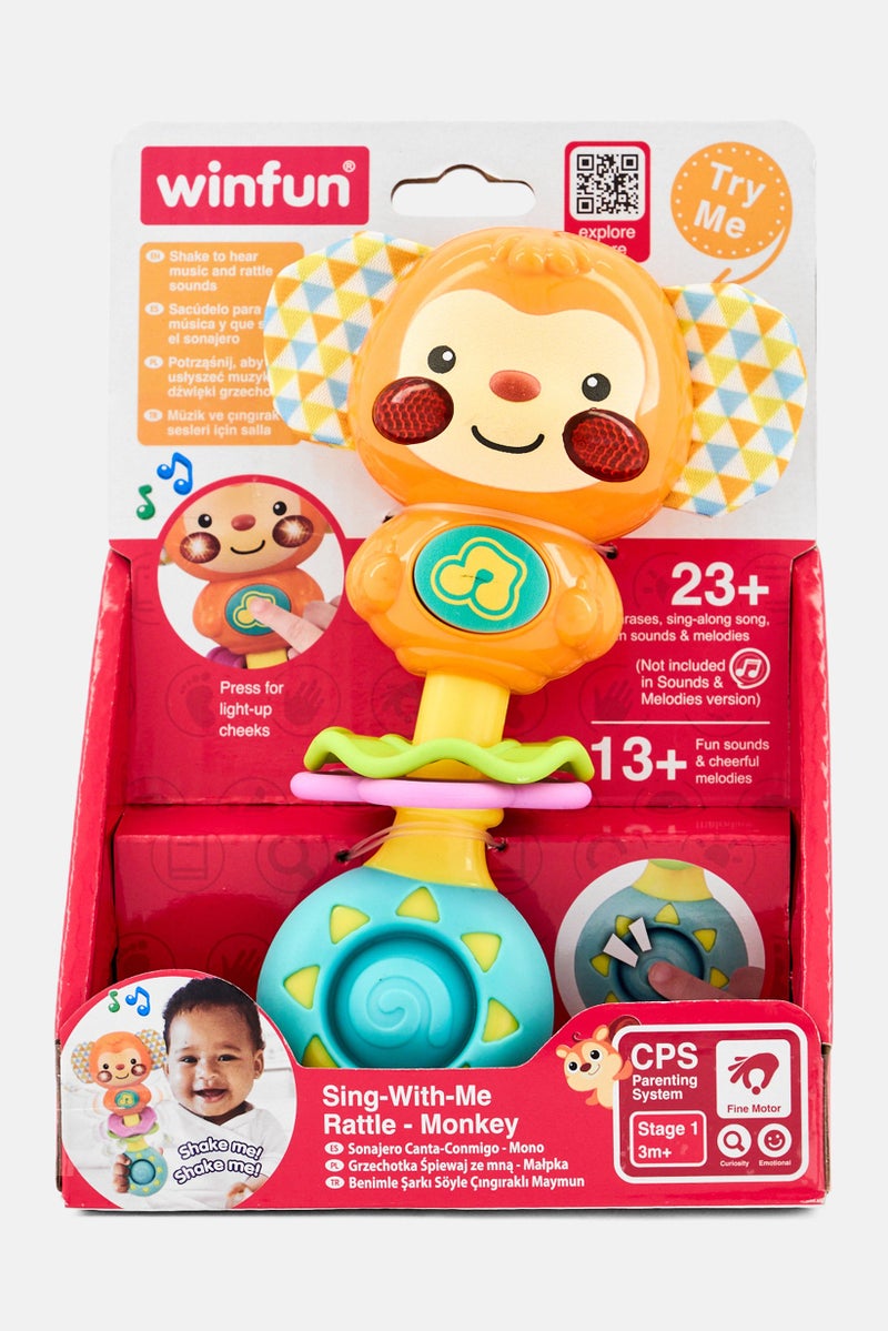 WinFun Sing With Me Rattle Monkey - Image 1
