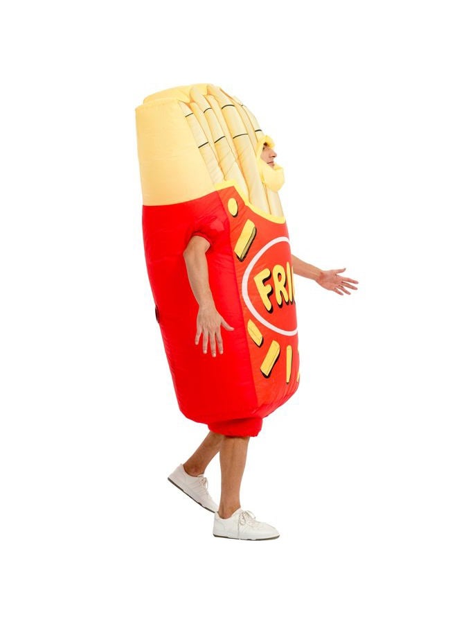 One Casa Inflatable Costume Adult,Blow Up French Fries Suit,Full Body Chips Halloween Costumes for Men Women - Image 5
