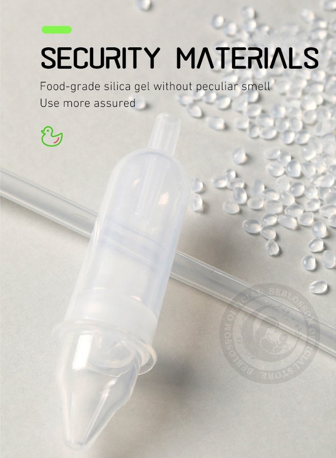 بيبلوسوم جهاز شفط مخاط الأنف للأطفال - جهاز شفط أنفي يدوي يعمل بالضغط السلبي، منظف احتقان الأنف ومضاد للارتجاع للأطفال حديثي الولادة والأطفال الصغار (أخضر) - Image 5