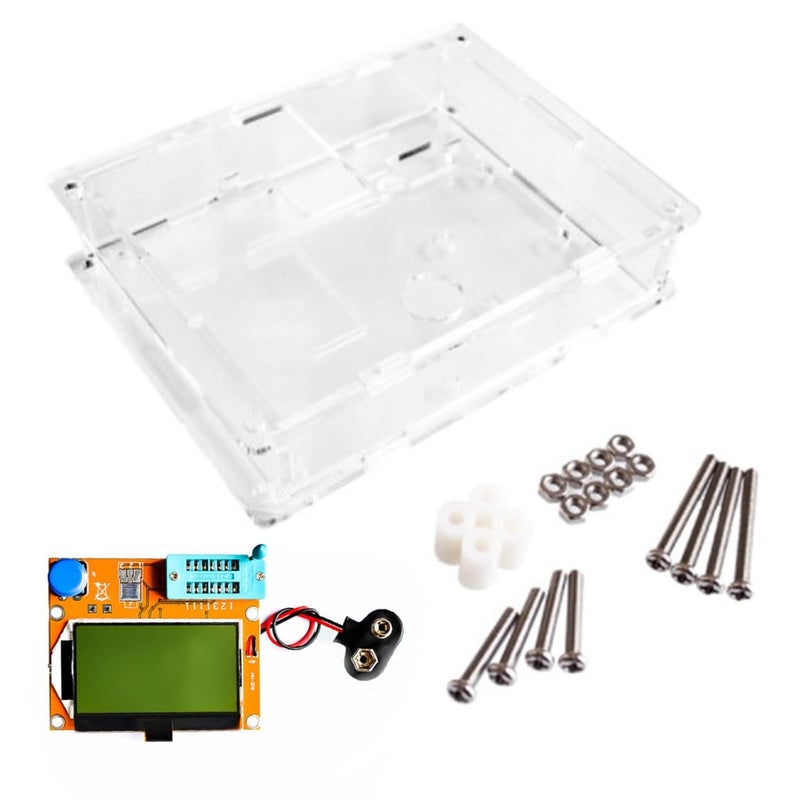 Clear Acrylic Case Cover for LCR T4 Transistor Tester Diode Capacitance Meter - Image 2