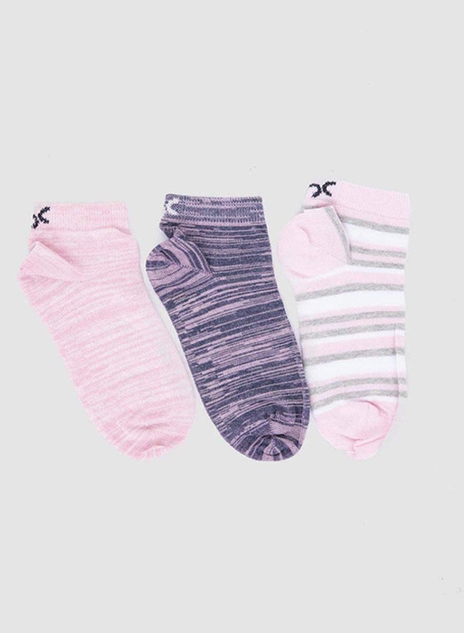 Carina Cotton Ankle Socks - 3 Pairs - Image 1
