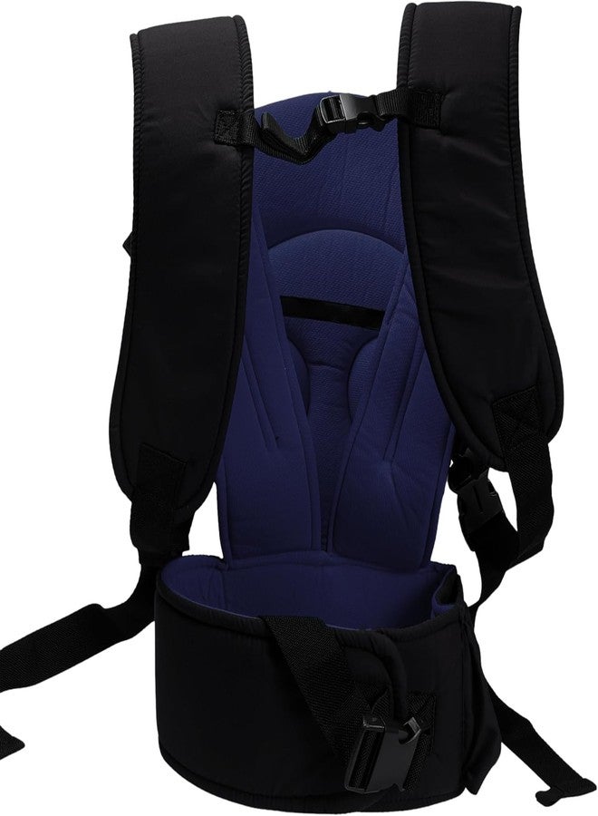 Laee cute 6-in-1 Baby Carrier Bag with Hip Seat | Adjustable Straps & Padded Support | Multi-Carry Options Perfect for Parents (Navy to Black) - Image 2