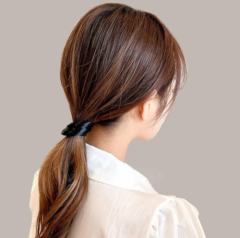 DCELLA Women Girl's Straight Wig Elastic Hair Band Synthetic Hair Braided Headband Classic Chunky Plaited Braids Elastic Stretch Hairpiece Women Girl Beauty (Pack of 3) - Image 3