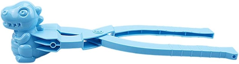 klarako Snowball Maker Toys, Dinosaur Shaped Toys and Sand Mold Fun Winter Outdoor Snow Tools Snowball Clip Snowball Game Toys for Kids Snowball Maker Tools - Blue - Image 3