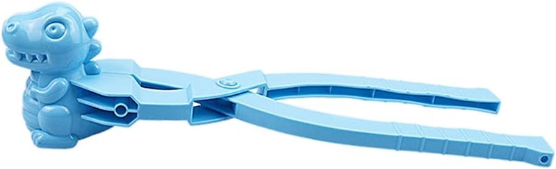 klarako Snowball Maker Toys, Dinosaur Shaped Toys and Sand Mold Fun Winter Outdoor Snow Tools Snowball Clip Snowball Game Toys for Kids Snowball Maker Tools - Blue - Image 1