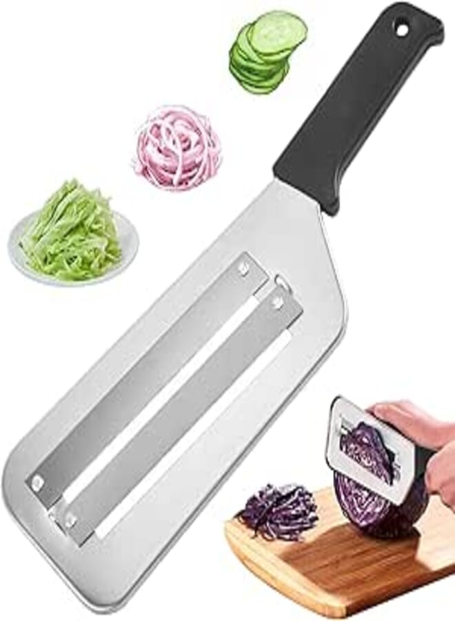 Generic Vegetable Cutter, Stainless Steel Blade & Body, Multicolor, 2x2x2 cm, 100g, Dishwasher Safe, Manual, FOOD_SLICER, Recommended for Vegetables