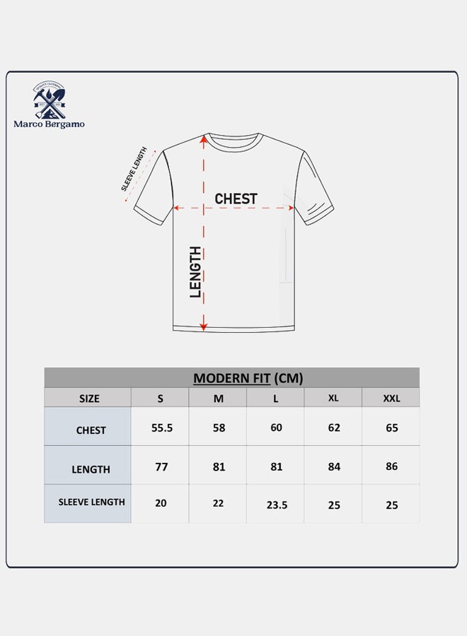 Marco Bergamo Men Casual  T-SHIRT - Image 3