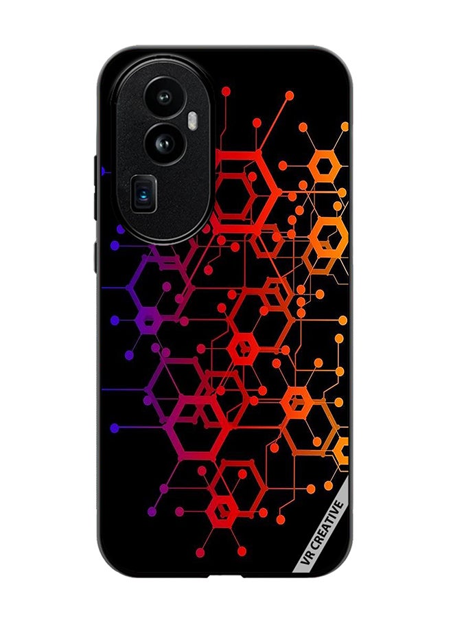 VR CREATIVE Protective Case Cover For Oppo Reno 10 Pro Plus Abstract Circuit Board Design Multicolour - Image 1