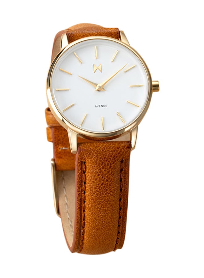 MVMT ROUND ANALOG WOMEN'S WHITE CASE WATCH - 28000376-D - Image 1