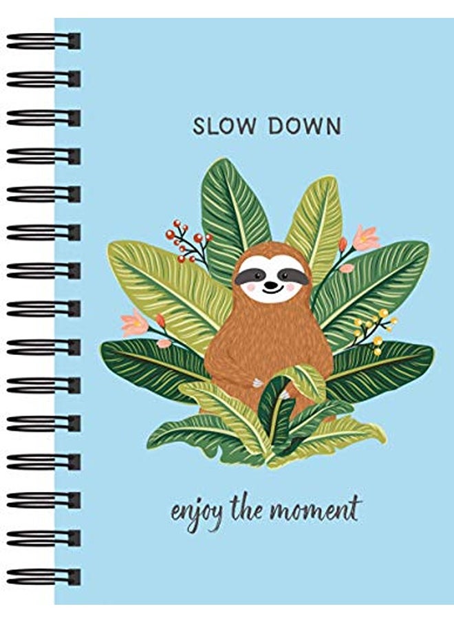 null - Sloth Journal - Slow Down: Enjoy the Moment (Journal / Notebook / Diary) - Image 1