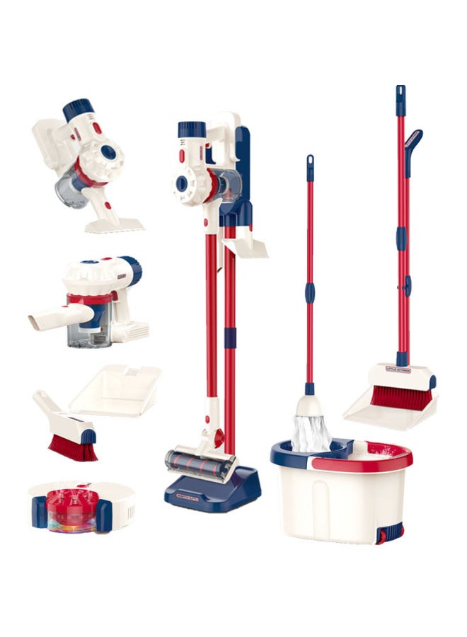Children's Cleaning Tool Set Boys And Girls Sweeping The Floor Early Education Educational Toys Simulation Play-house Cleaning Toys-Specifications:Simulation Sweeper - Image 2