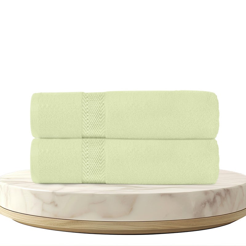 REST Bath Towel  Set of 2 Mint Green Cotton Towel  70x140cm , 27x55 inch Luxury Hotel Towel Set Absorbent Durable Lightweight Washable Quick Dry Spa Quality Beach Pool Family Bath Towel. - Image 1