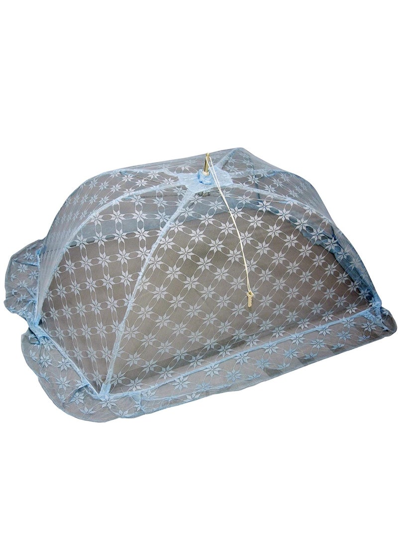Generic Children's Foldable Mosquito Net Polyester Size M 63 X 110 X 40 cm Blue  - Image 1