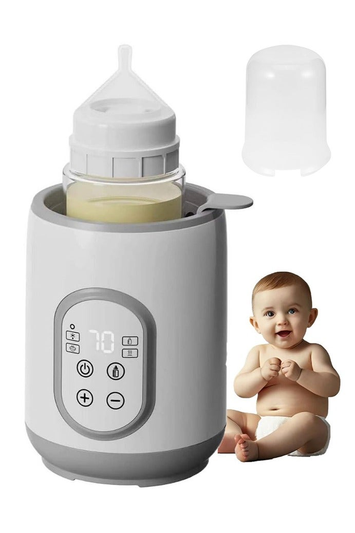 Lemon 8 In 1 Baby Bottle Warmer, Fast and Versatile Bottle Sterilizer and Food Warmer With Smart Temperature Control and Timer, Suitable For Breast Milk or Formula Milk, With Defrost, Keep Warm, Warm Baby Food Jar Functions - Image 1