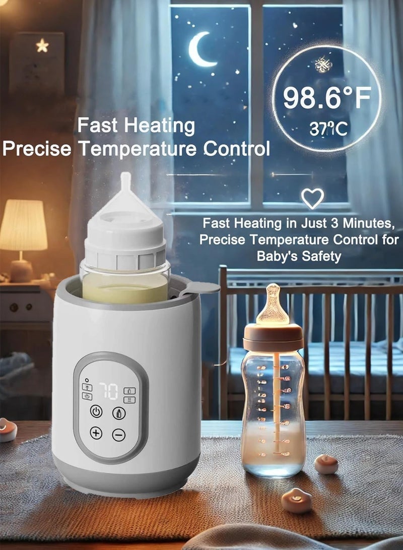 Lemon 8 In 1 Baby Bottle Warmer, Fast and Versatile Bottle Sterilizer and Food Warmer With Smart Temperature Control and Timer, Suitable For Breast Milk or Formula Milk, With Defrost, Keep Warm, Warm Baby Food Jar Functions - Image 2