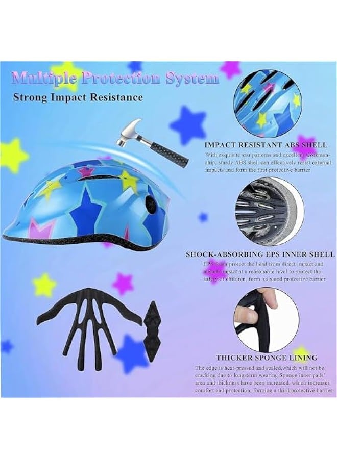 TRASSLE Kids Helmet Boys Girls Lightweight Bike Helmet for Cycling Scooter Skating, Multi-Sport Safety Protective Gear 2 3 4 5 Years Old Children Cute Cartoon Adjustable Helmet  - Image 4