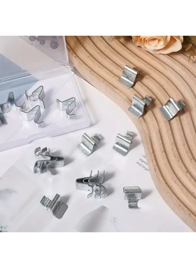 18pcs Heavy Duty Metal Shelf Clips Curved Design Brackets For Kitchen Cabinets Bookshelves - Image 3