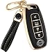 Lucrum Compatible with Nissan Key Fob Cover Leather Keychain - Image 2