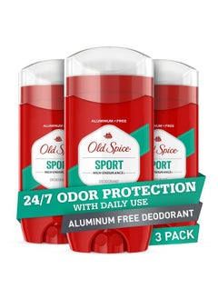 Old Spice Old Spice Aluminum Free Deodorant for Men, High Endurance Sport Scent, 24/7 Odor Protection, 3 oz (Pack Of 3)  - Image 1