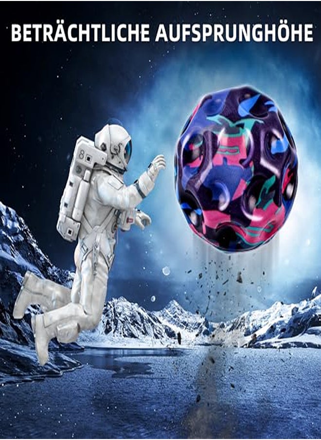 PAYFULLY Astro Jump Ball, 7 cm Moon Ball, High Jumping Rubber Ball, Space Ball, Bounce Ball, Jumpball, Moon Ball, Galaxy Ball for Children Gift  - Image 1