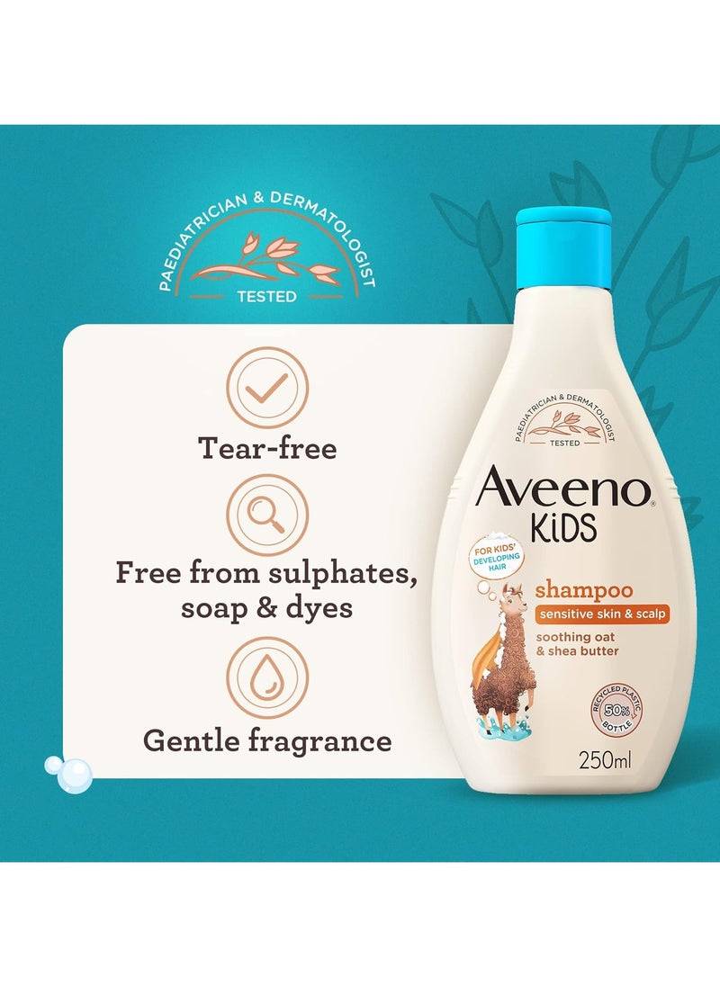 Aveeno Baby - Aveeno Baby Kids Shampoo 250ml Enriched With Soothing Oat & Shea Butter, Childrens Shampoo Developed For Your Little Superhero - Image 1