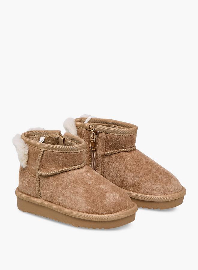 JUNIORS Girls Zip Closure Ankle Boots - Image 3