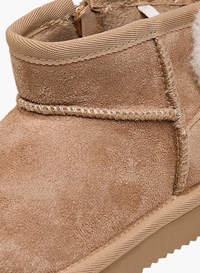 JUNIORS Girls Zip Closure Ankle Boots - Image 4