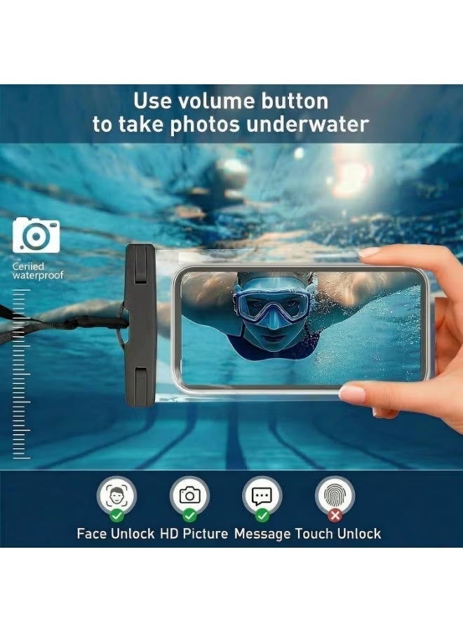 Waterproof Phone Pouch Compatible with iPhone 17/16/15/14/13/12 Pro Max & Galaxy S24+/S23 7in Waterproof Phone Case, IPX8 Beach Travel Must Haves, Lanyard Dry Bag Case, Beach Essential Dry Bag - Image 5
