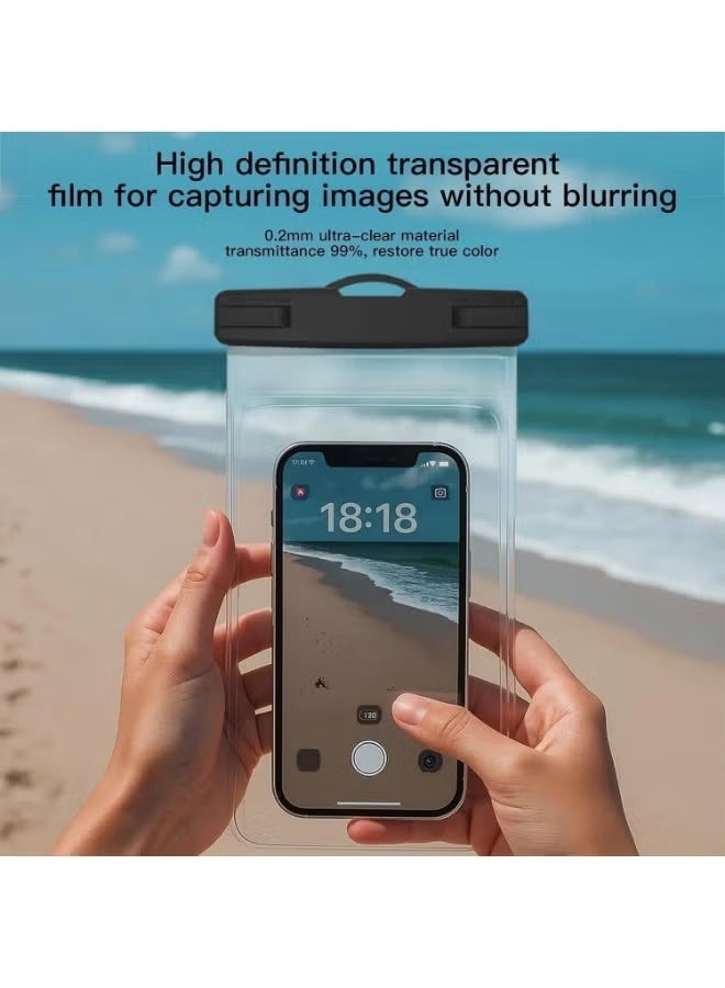 Waterproof Phone Pouch Compatible with iPhone 17/16/15/14/13/12 Pro Max & Galaxy S24+/S23 7in Waterproof Phone Case, IPX8 Beach Travel Must Haves, Lanyard Dry Bag Case, Beach Essential Dry Bag - Image 4