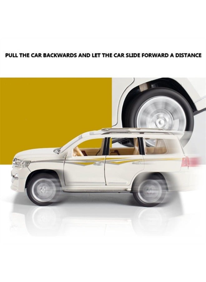 حديقة الألعاب مجسم سيارة دفع رباعي 1/32 سيارة لعبة من سبيكة المعدن مع ميزات الصوت والضوء وحركة سحب للخلف مركبة متينة للأولاد وهواة الجمع هدية سيارة مصغرة عالية الجودة - Image 2