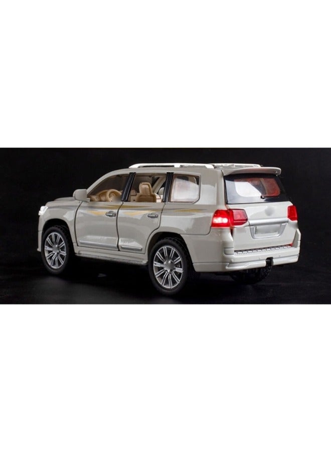 حديقة الألعاب مجسم سيارة دفع رباعي 1/32 سيارة لعبة من سبيكة المعدن مع ميزات الصوت والضوء وحركة سحب للخلف مركبة متينة للأولاد وهواة الجمع هدية سيارة مصغرة عالية الجودة - Image 4