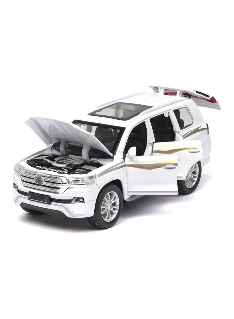 حديقة الألعاب مجسم سيارة دفع رباعي 1/32 سيارة لعبة من سبيكة المعدن مع ميزات الصوت والضوء وحركة سحب للخلف مركبة متينة للأولاد وهواة الجمع هدية سيارة مصغرة عالية الجودة - Image 1