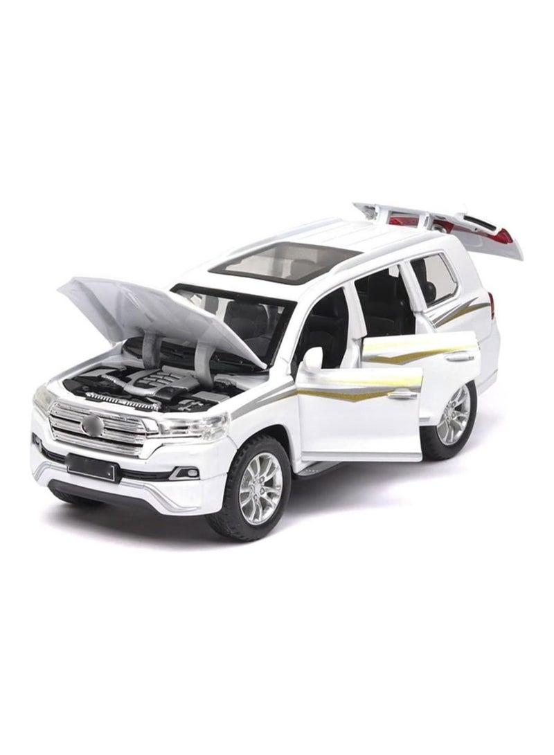 حديقة الألعاب مجسم سيارة دفع رباعي 1/32 سيارة لعبة من سبيكة المعدن مع ميزات الصوت والضوء وحركة سحب للخلف مركبة متينة للأولاد وهواة الجمع هدية سيارة مصغرة عالية الجودة - Image 2