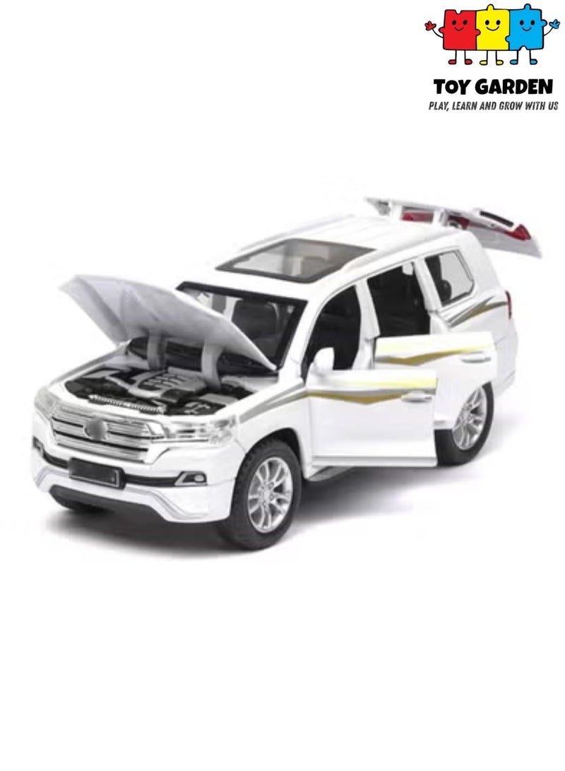 حديقة الألعاب مجسم سيارة دفع رباعي 1/32 سيارة لعبة من سبيكة المعدن مع ميزات الصوت والضوء وحركة سحب للخلف مركبة متينة للأولاد وهواة الجمع هدية سيارة مصغرة عالية الجودة - Image 1