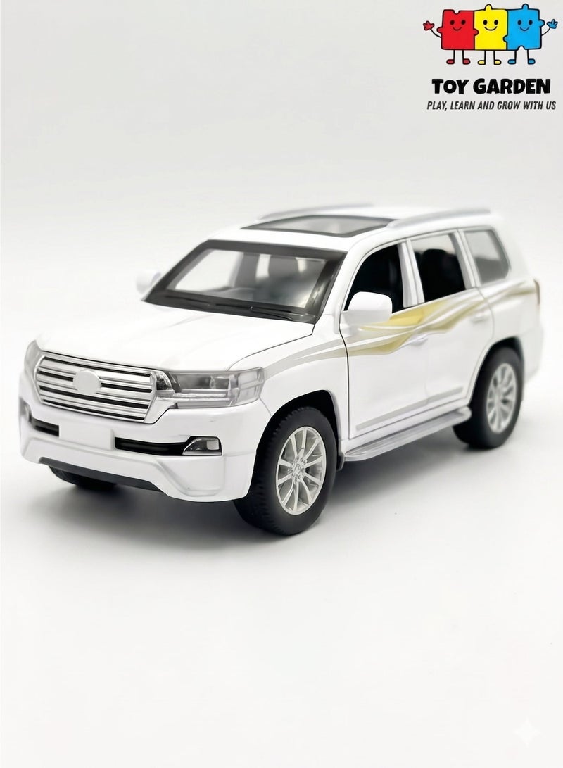 TOY GARDEN 1/32 Diecast Off-Road SUV Model Alloy Toy Car with Sound and Light Features Pull-Back Action Rugged Vehicle for Boys and Collectors High Quality Miniature Car Gift - Image 1
