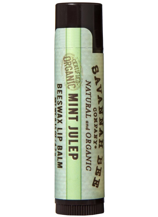 Savannah Bee Company Mint Julep Lip Balm 0.15 Ounce (Pack Of 4) 