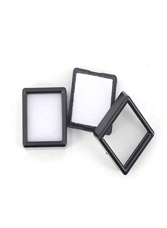 Teensery 10 Pcs Gemstone Display Box Small Plastic Loose Diamond Gemstone Box Case Jewelry Storage Container Organizer with Clear Top Lids (Black) - Image 5