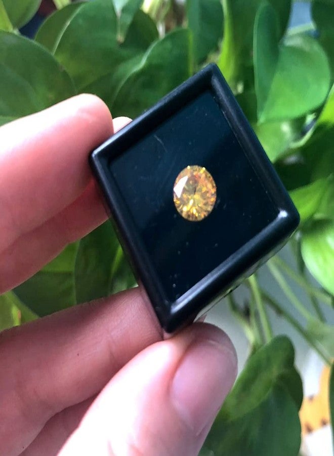 Teensery 10 Pcs Gemstone Display Box Small Plastic Loose Diamond Gemstone Box Case Jewelry Storage Container Organizer with Clear Top Lids (Black) - Image 4