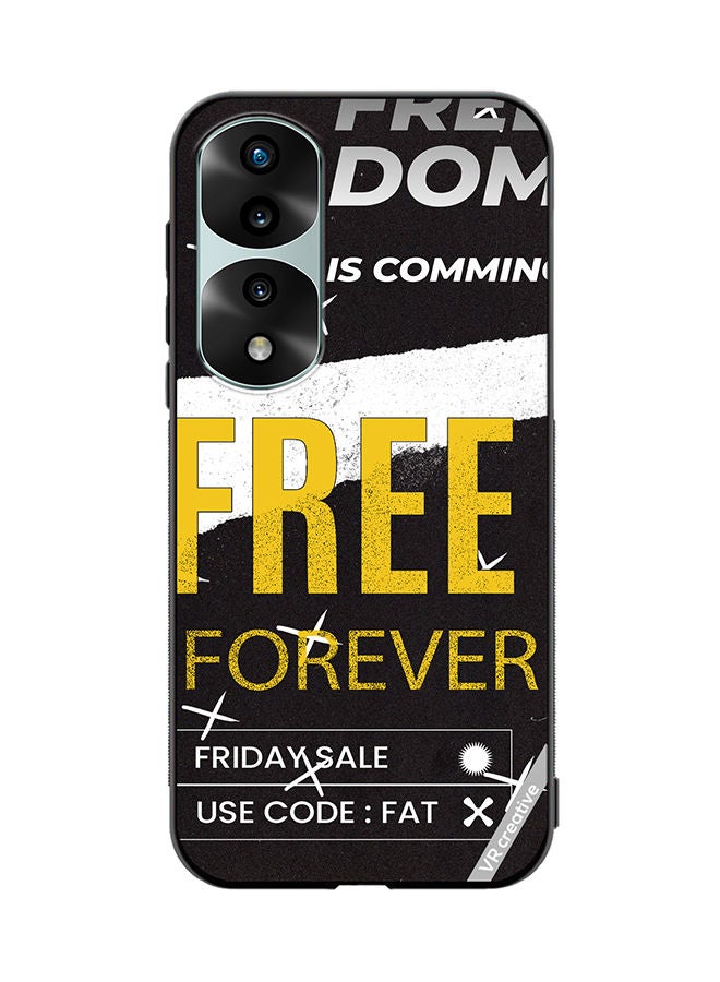 VR CREATIVE Protective Case Cover For Honor 70 Pro Freedom Is Coming Design Multicolour - Image 1