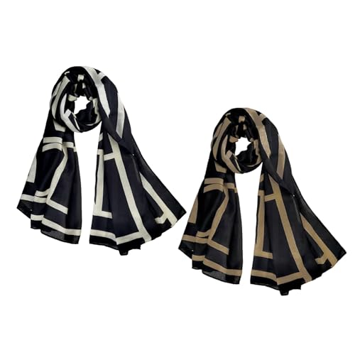 FINIZO Women's Scarves Lady Light Soft Fashion Solid Scarf Wrap Shawl for All Season - Image 1