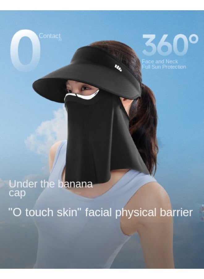 non Makeup Transfer】women's Full Protection Open-top Sun Hat With Magnetic Detachable Breathable Sun Visor For Spring And Summer - Image 1