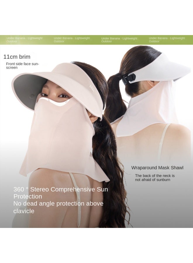 non Makeup Transfer】women's Full Protection Open-top Sun Hat With Magnetic Detachable Breathable Sun Visor For Spring And Summer - Image 5