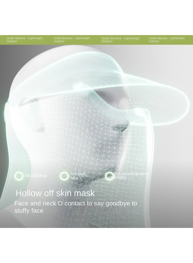 non Makeup Transfer】women's Full Protection Open-top Sun Hat With Magnetic Detachable Breathable Sun Visor For Spring And Summer - Image 4