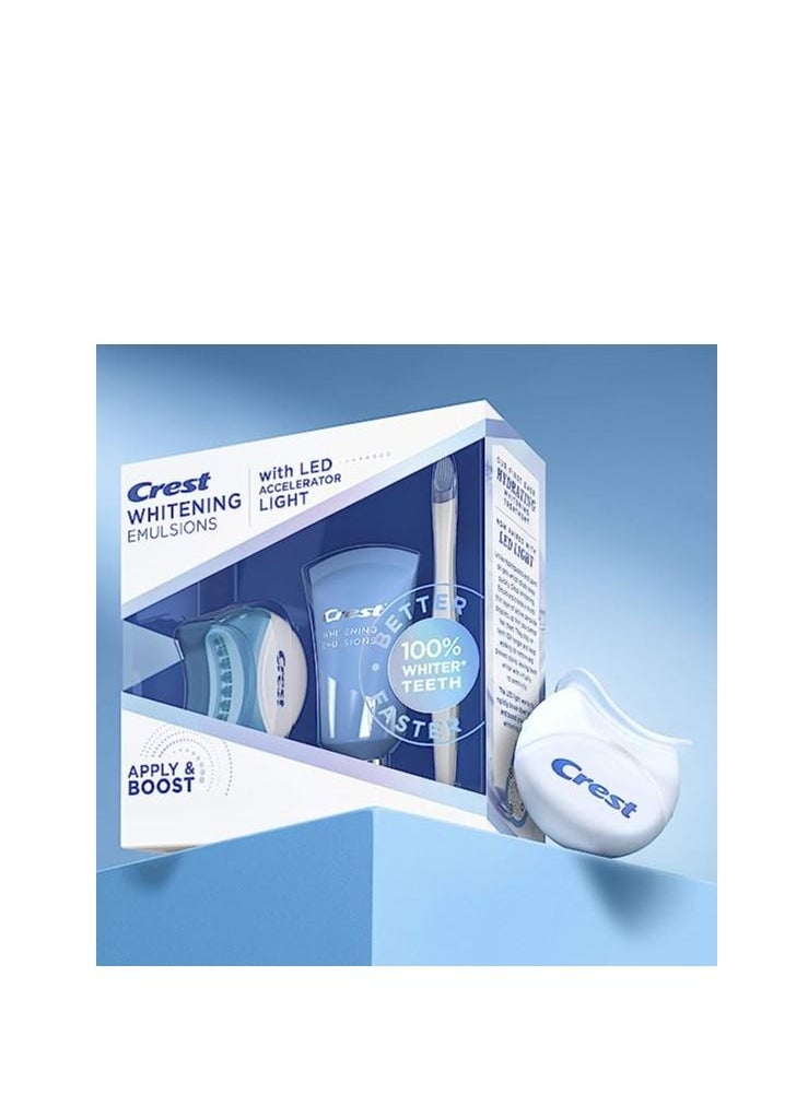 Crest - Crest Whitening Emulsions Leave-on Teeth Whitening Gel Kit With LED Accelerator Light, 0.63 Oz - Image 1