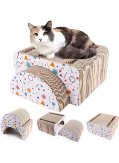 Emily Pets Cat Scratching Cardboard Reversible Pad Cat Scratcher Ball with Removable Cat Scratching Board with Catnip Large Wide Corrugated Lounge Scratchers Board for Indoor Cats - pzsku/ZF93731F1F02DFA6C9469Z/45/_/1736426783/0614a991-fdef-4e6d-a6a8-a5b33696d978