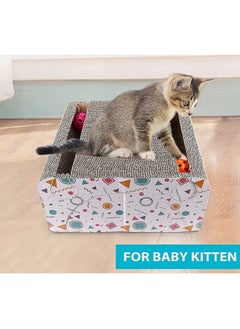 Emily Pets Cat Scratching Cardboard Reversible Pad Cat Scratcher Ball with Removable Cat Scratching Board with Catnip Large Wide Corrugated Lounge Scratchers Board for Indoor Cats - pzsku/ZF93731F1F02DFA6C9469Z/45/_/1736426811/bc5a7cd5-b7b7-495a-8931-5299c83ef484